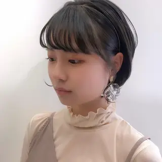 ショート ボブパーマ ♡ヨシカワハナコのヘアスタイル