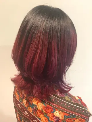 ミディアム カラー knock【ノック】所属・烏丸韓国ヘア🇰🇷 ayaka🎀のヘアスタイル