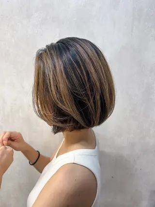 ショート カラー 新宿/美髪矯正 髪質改善/韓国風山本のヘアスタイル
