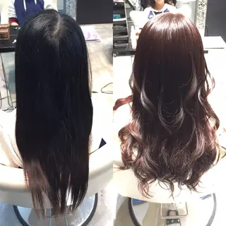 ミディアム セミロング ロング カラー Re:ta KANZOのヘアスタイル