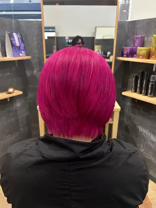ショート カラー OPS  hair 西新店所属・藤本 航大のヘアスタイル