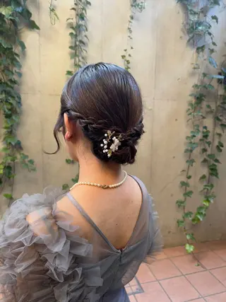 ミディアム ヘアアレンジ 🎗️【ヘアセット 美眉】吉川玲🎗️のヘアスタイル