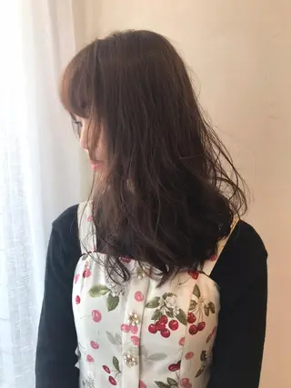 ミディアム カラー sharesalon セキケイタのヘアスタイル