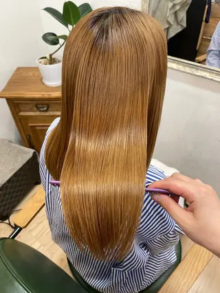 ミディアム 髪質改善 個室美容室 calm 新田 美容院【カルム】所属・【カルム】 スズキのヘアスタイル