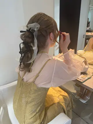 ロング ヘアアレンジ 絶対カワイイ保証💕 カワノ　チヒロのヘアスタイル