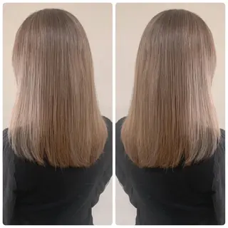 セミロング カラー 京都大人女性ショート 徒歩1分/秋山のヘアスタイル