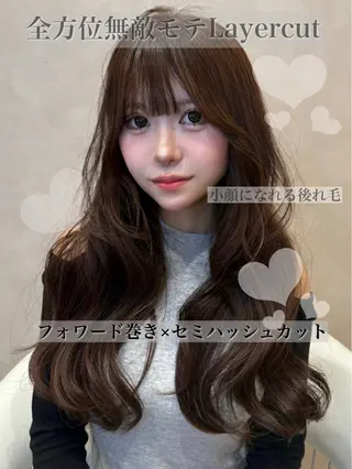 ロング 韓国ヘア/レイヤー/ 前髪/髪質改善/石川のヘアスタイル