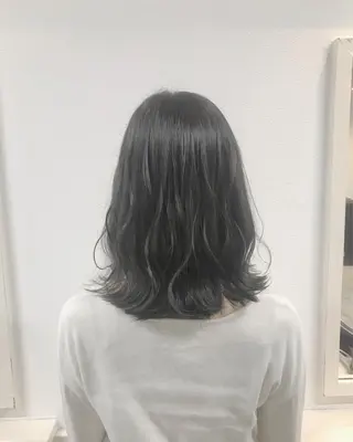 ミディアム カラー ヘアアレンジ GiseL天神カラー 髪質改善/ブリーチのヘアスタイル