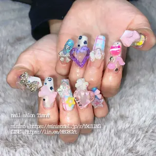 ロング NAILSALON 🍔Timna🍟のネイルデザイン