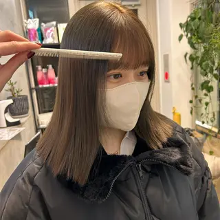 ミディアム カラー じゅわっと暖色カラー 🍊Moemiのヘアスタイル