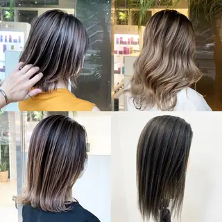 ミディアム レイヤー×縮毛矯正 深見 拓のヘアスタイル