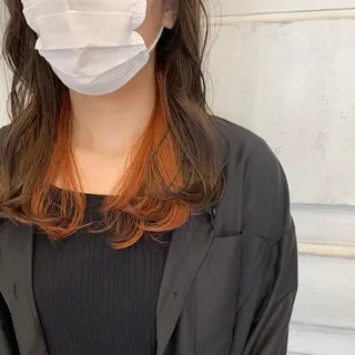 セミロング カラー Iris by artina 武蔵小杉店【イリス バイ アルティナ】所属・🎼レイヤー/顔周り カット/nene♬のヘアスタイル