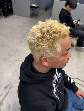 ショート パーマ メンズ メンズ専門サロン wokeのヘアスタイル