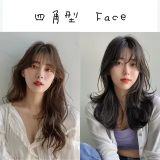 ロング カラー パーマ 【骨格診断】佃 知南のヘアスタイル