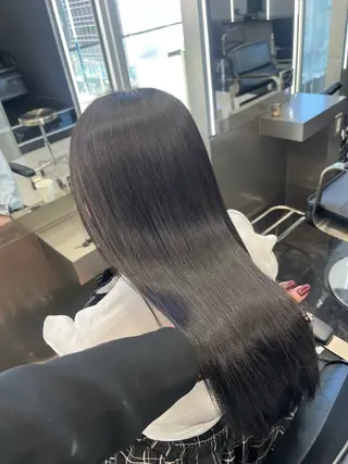 セミロング カラー ヘアアレンジ ハイトーン/透明感 髪質改善/rinaのヘアスタイル