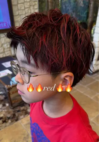 カラー オノ ソウイチロウ/ ブリーチ/パーマのヘアスタイル