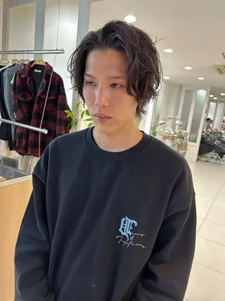 パーマ メンズ 🍀透明感抜群🍀/ ハイトーンカラーのヘアスタイル