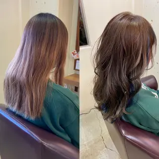 ロング カラー ヘアアレンジ SALOWIN京都河原町Suite店所属・外国人風レイヤー/ ハイトーンSHUのヘアスタイル