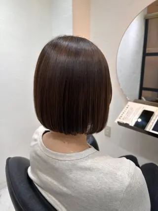 ショート 🪽ラベンダーカラー 暗髪透明感🪽レイナのヘアスタイル