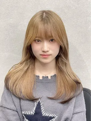 ロング 【韓国ヘア ×透明感カラー】芳川のヘアスタイル