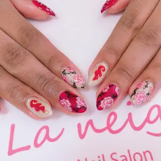 ネイル La neige* yuki 🥯🍑のネイルデザイン