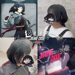 ショート カラー 推しカラー💫 ブリーチ💫若菜覚のヘアスタイル