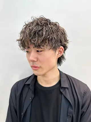 ショート パーマ メンズ メンズパーマ メンズ特化ryoのヘアスタイル