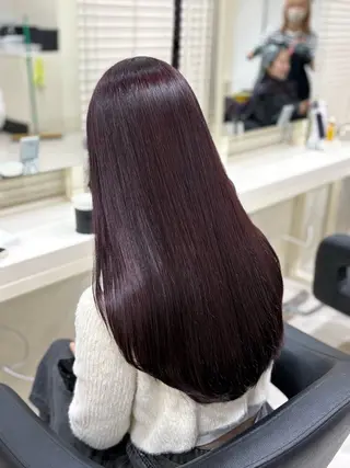 セミロング カラー ヘアアレンジ 💟RINNA 艶カラー💟のヘアスタイル