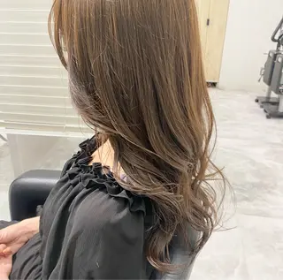 ロング カラー 透明感カラー/当日予 約OK🤍〔杉野葵〕のヘアスタイル