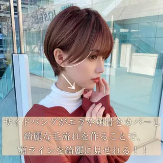 ショート カラー 女性が憧れる ショート/角田愛和のヘアスタイル