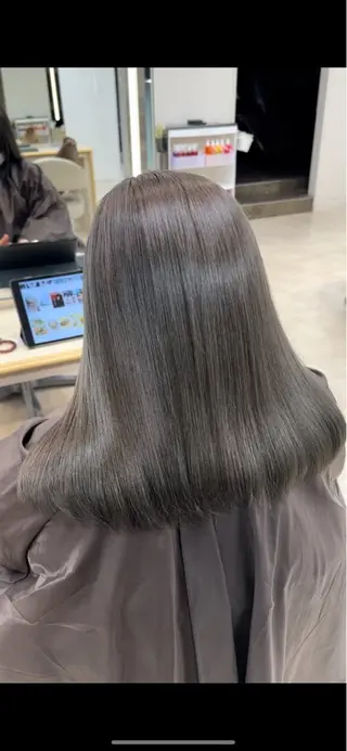 ロング カラー お悩み改善 黄金比みくのヘアスタイル