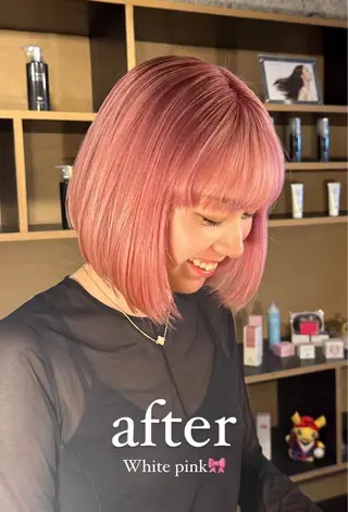 ミディアム カラー #韓国ハイトーン💓 TOWAのヘアスタイル