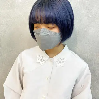 ショート カラー 顔周りカット/透明感 カラー✂️MEIのヘアスタイル