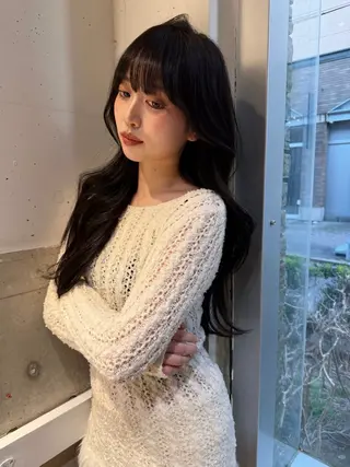 ロング 蘭々/レイヤーカット /ナチュラルヘアのヘアスタイル