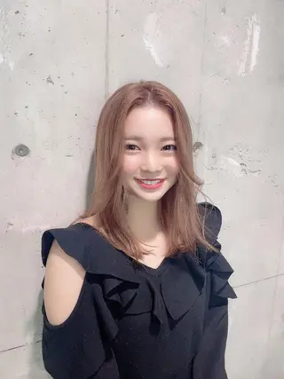 ミディアム カラー パーマ ヘアアレンジ メンズ キッズ マツエク・マツパ 韓国/トレンド レイヤー【101】のヘアスタイル