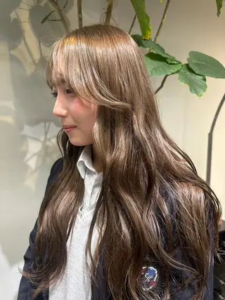 ロング ボブ ロングモデル shoのヘアスタイル