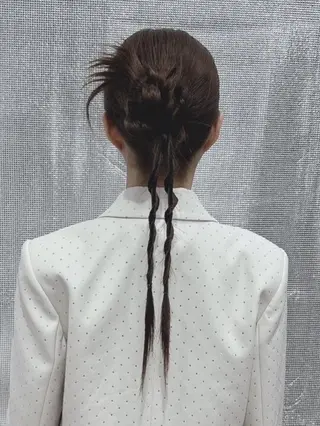 ロング カラー ヘアアレンジ LIP 大阪本店 エクステ 堀谷和孝のヘアスタイル