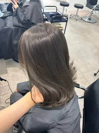 ミディアム emi 韓国ワンホンヘアのヘアスタイル