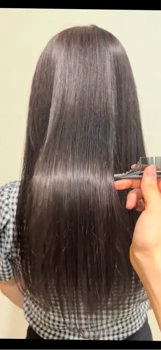 ロング カラー パーマ/カラーモデル ななほのヘアスタイル