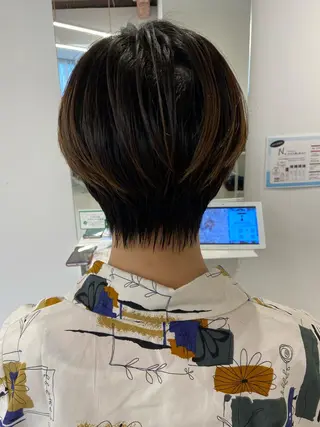 ショート 髪質改善カラー✨質感 ショート✨石山航のヘアスタイル