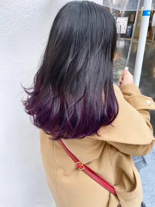 セミロング カラー 髪質改善/艶髪 やまなかのヘアスタイル