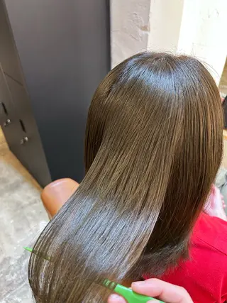 ロング カラー AMBERGLEAM Hair&Cloth Yoga所属・Ryo☘縮毛矯正/ メンズ/ブリーチ/のヘアスタイル