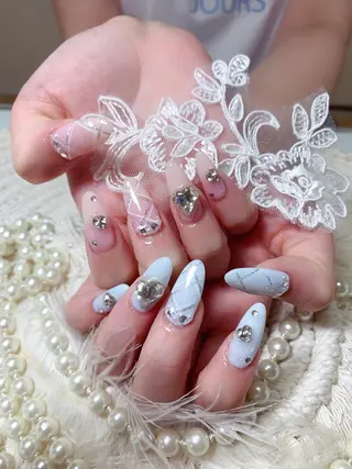 カラー ネイル ネイルサロンAiri 長さ出し·シンプルのネイルデザイン