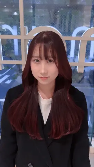 ロング カラー 💖大人韓国ヘア💖 韓国艶カラー【銀座】のヘアスタイル