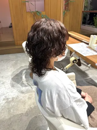 ミディアム パーマ フラム所属・WATANABE MISAKIのヘアスタイル