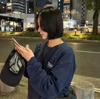 ショート カラー 名古屋栄/ブリーチ/ ボブ🧃木下桃嘉のヘアスタイル