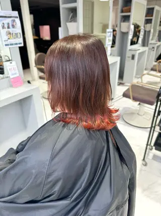 ミディアム カラー 小谷野 真優のヘアスタイル