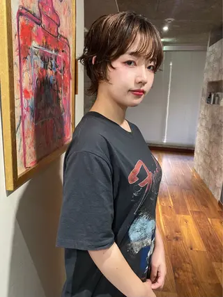 ショート カラー パーマ mai / linoah˚✧のヘアスタイル