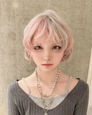 ミディアム MONIQA【モニカ】所属・名古屋ハイトーン/ 🐶ブリーチ専門店のヘアスタイル