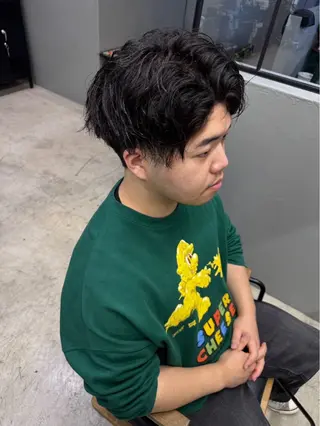 ショート パーマ メンズ メンズ専門サロン wokeのヘアスタイル